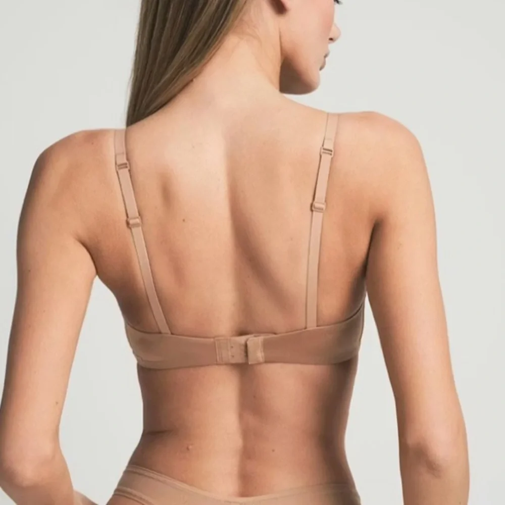 Skims Wireless Form Demi T Shirt Bra Nude Tan 34C - Picture 2 of 12